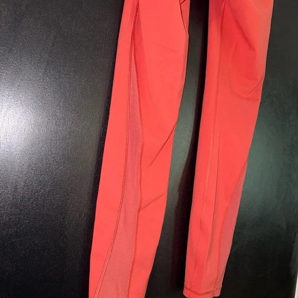 Lululemon High Waisted Leggings in Orange, Size 4 - Picture 3 of 6